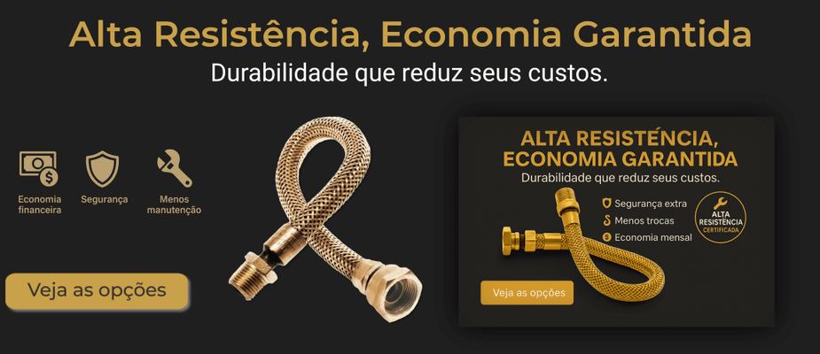 Evite riscos com a mangueira certa para seu fogão