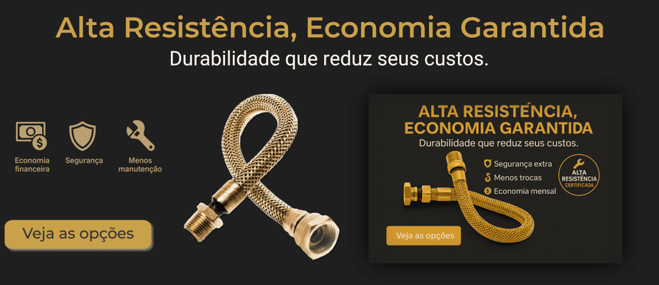 Evite riscos com a mangueira certa para seu fogão
