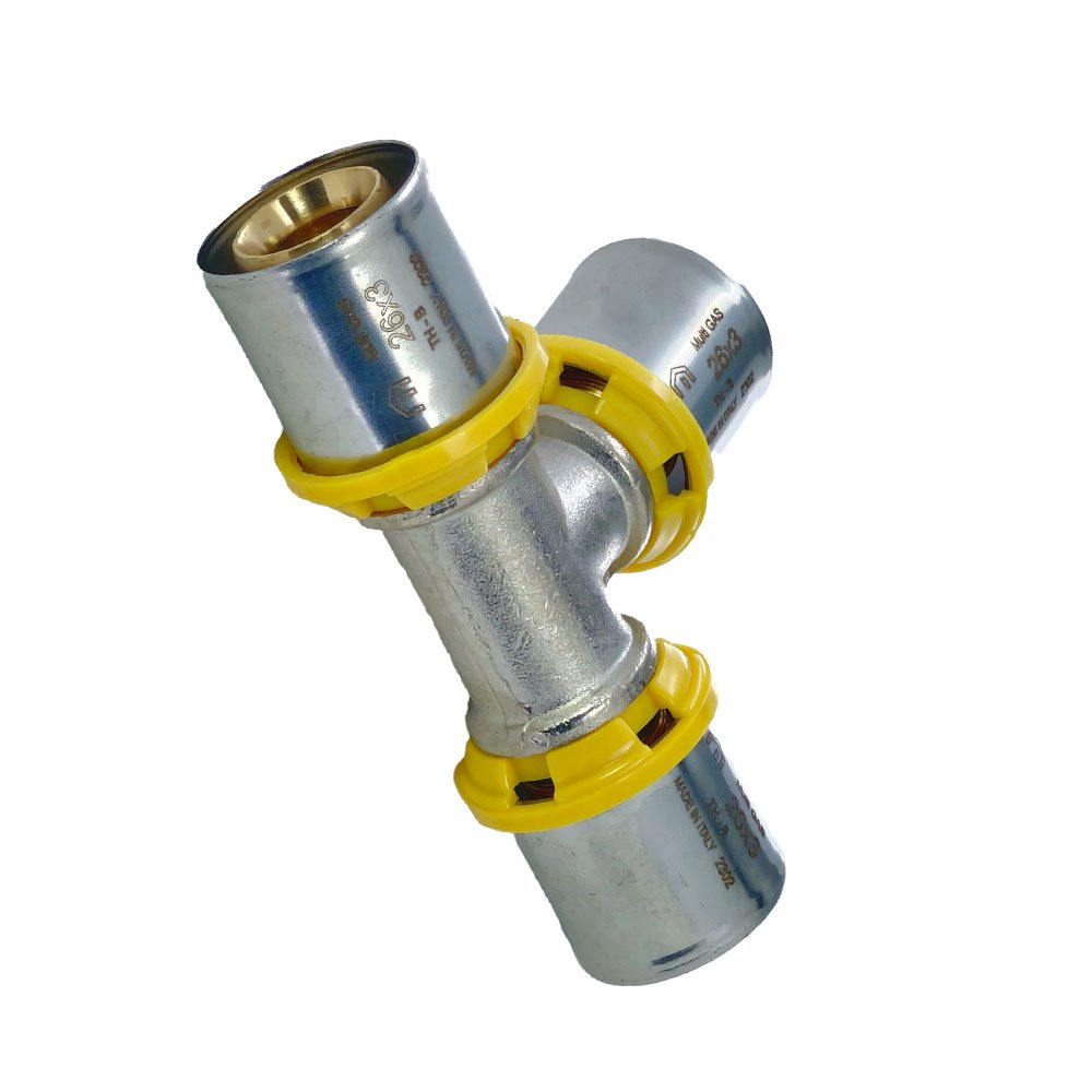 えむ 30C 16点 Tee Emmeti PEX Gás – Derivação Metálica 16 a 26mm
