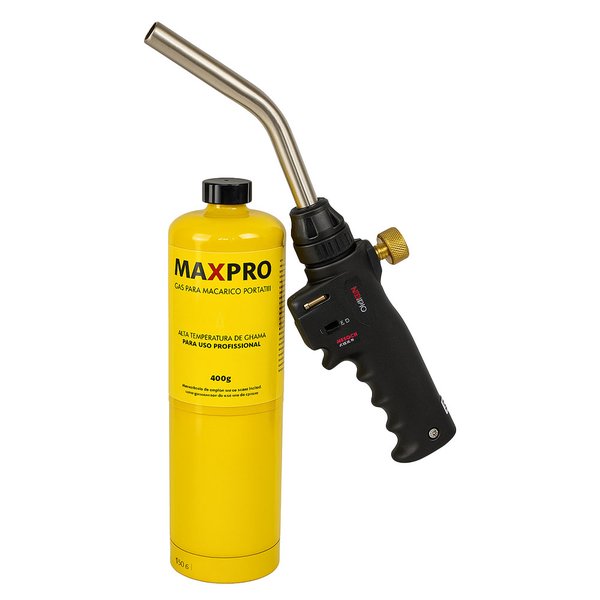 Kit Maçarico OBAGAS Portátil com Cartucho Maxpro 400g